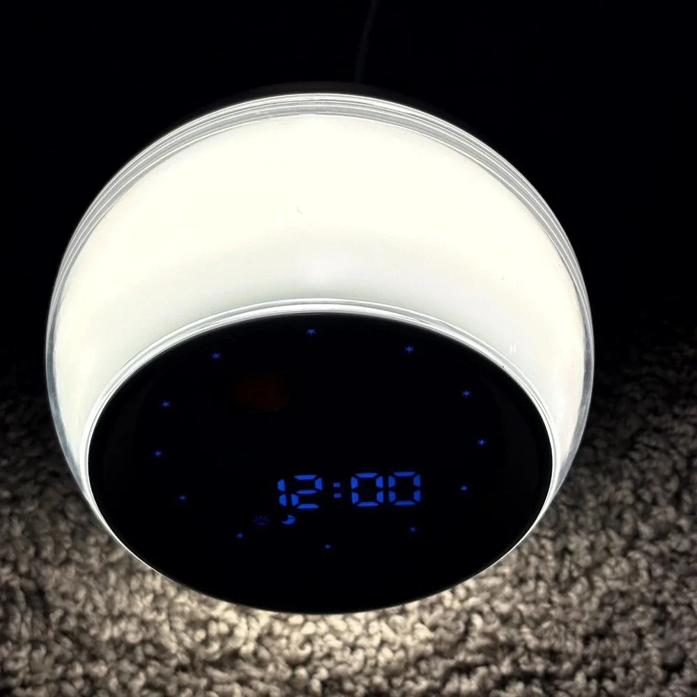 Sunrise Alarm Clock RGB Night Light Sound Machine Wake Up Lamp LED Color Changin
